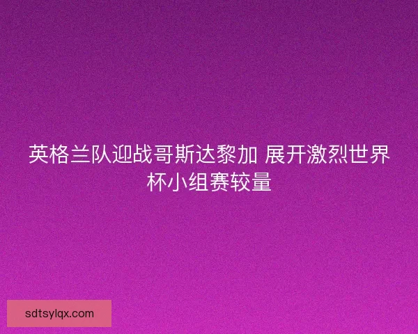 英格兰队迎战哥斯达黎加 展开激烈世界杯小组赛较量 英格兰队迎战哥斯达黎加 展开激烈世界杯小组赛较量